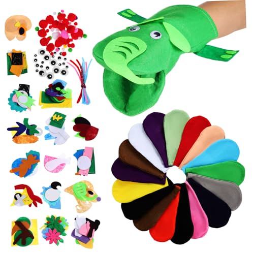 BESTonZON Handpuppen Bastelset DIY Handpuppen Filz Puppen mit Pompons Augen Kreative Handspielzeug Bastelmaterial für Erwachsene BESTonZON Handpuppen Bastelset DIY Handpuppen Filz Puppen mit Pompons Augen Kreative Handspielzeug Bastelmaterial für Erwachsene von BESTonZON