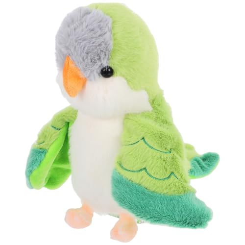 BESTonZON Handpuppenspielzeug Babylöffel Vogel Stofftier Vogelspielzeug Für Sittiche Vogelpuppe Papagei Stofftier Tierpuppe Kleine Papageienspielzeuge Vogel Handpuppe Papageienpuppe Plüsch von BESTonZON