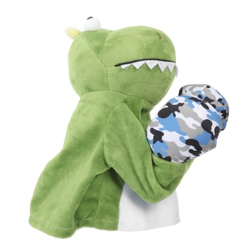 BESTonZON Handpuppenspielzeug Geschichtenerzählende Tierhandpuppen Kleine Handpuppe Marionetten Emuliertes Tierspielzeug Tierisches Plüschtier Plüsch-handpuppen Green Stoff von BESTonZON