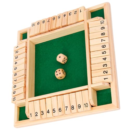 BESTonZON Holz Brettspiel mit Zahlen und Würfeln Rutschfestes Design Interaktives Party Spiel für Erwachsene und Unterhaltsames Denkspiel als für Familie und Freunde BESTonZON Holz Brettspiel mit Zahlen und Würfeln Rutschfestes Design Interaktives Party Spiel für Erwachsene und Unterhaltsames Denkspiel als für Familie und Freunde von BESTonZON