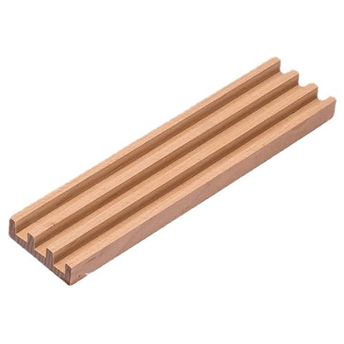 BESTonZON Holz Domino Halter Mehrfachschlitz Organizer Domino Spielsteine Ablage Aufbewahrung Halterung aus Buchenholz Leicht und Stabil Praktische Tischablage BESTonZON Holz Domino Halter Mehrfachschlitz Organizer Domino Spielsteine Ablage Aufbewahrung Halterung aus Buchenholz Leicht und Stabil Praktische Tischablage von BESTonZON