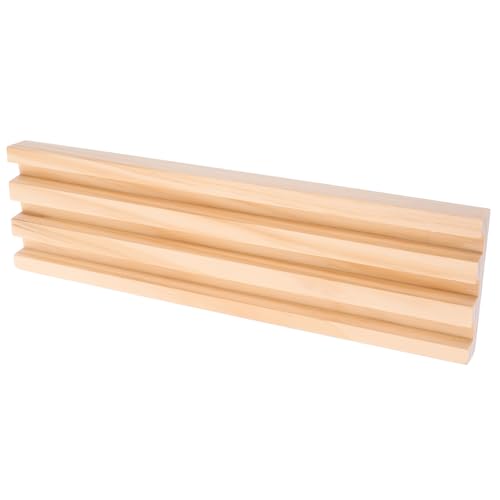BESTonZON Holz Domino Halter Rack Stabil rutschfest Langlebig DIY Domino Ablage Organizer Spielständer für Tischspiele Multifunktional Praktische Aufbewahrung für Steine und Zubehör BESTonZON Holz Domino Halter Rack Stabil rutschfest Langlebig DIY Domino Ablage Organizer Spielständer für Tischspiele Multifunktional Praktische Aufbewahrung für Steine und Zubehör von BESTonZON
