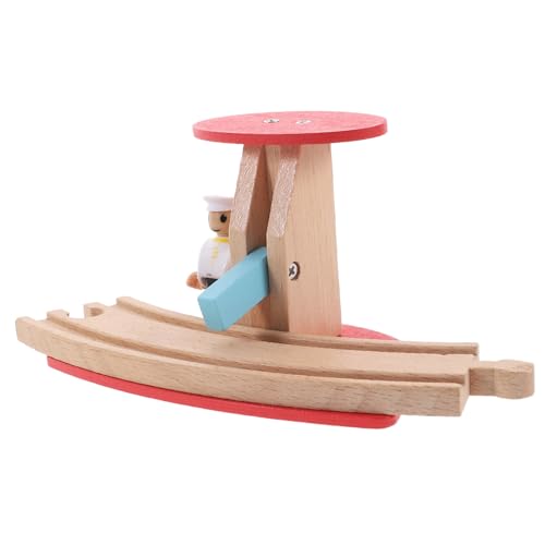 BESTonZON Holz Eisenbahn Zubehör Dekorativer Straßenblock aus Holz Robustes Baustellen für Holzeisenbahn Erweiterungsspielzeug BESTonZON Holz Eisenbahn Zubehör Dekorativer Straßenblock aus Holz Robustes Baustellen für Holzeisenbahn Erweiterungsspielzeug von BESTonZON