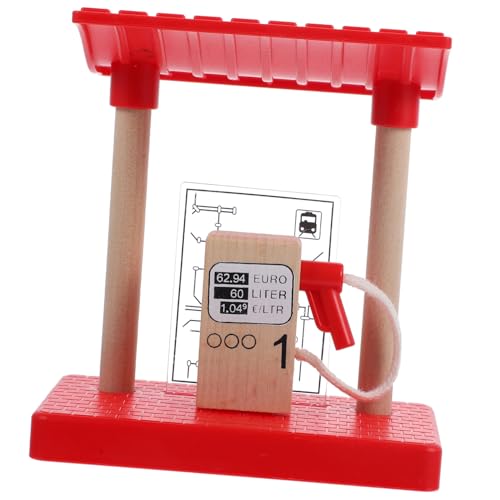BESTonZON Holz Eisenbahn Zubehör Gasstation Modell Langlebiges Kinderspielzeug mit Realistischem Design Geeignet für Spielzimmer und Garten Teiliges DIY BESTonZON Holz Eisenbahn Zubehör Gasstation Modell Langlebiges Kinderspielzeug mit Realistischem Design Geeignet für Spielzimmer und Garten Teiliges DIY von BESTonZON