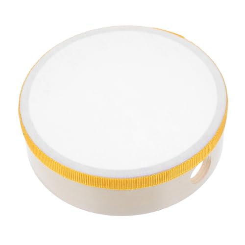 BESTonZON Holz Handtrommel Handtrommel für Leichtes Orff Instrument Musikalisches für Kindergarten und Party Musikspielzeug Gelb BESTonZON Holz Handtrommel Handtrommel für Leichtes Orff Instrument Musikalisches für Kindergarten und Party Musikspielzeug Gelb von BESTonZON