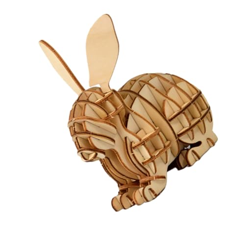 BESTonZON Holz Kaninchen Puzzle für Handgefertigtes DIY Holzpuzzle Kreatives Lernspielzeug Feinmotorik und Hand Auge Koordination Sicheres Glattes Holzmodell BESTonZON Holz Kaninchen Puzzle für Handgefertigtes DIY Holzpuzzle Kreatives Lernspielzeug Feinmotorik und Hand Auge Koordination Sicheres Glattes Holzmodell von BESTonZON