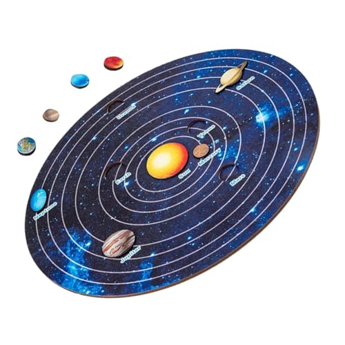 BESTonZON Holz Puzzle Sonnensystem Lernspielzeug Planetenspielzeug Montessori Holzpuzzle mit Planeten für Vorschule und Kreatives BESTonZON Holz Puzzle Sonnensystem Lernspielzeug Planetenspielzeug Montessori Holzpuzzle mit Planeten für Vorschule und Kreatives von BESTonZON