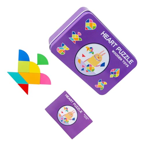 BESTonZON Holz Tangram Puzzle mit Teilen Buntes Geometrisches Lernspielzeug für Solides Holz mit Kindersicherer Farbe Inklusive Aufbewahrungsbox Fördert Kreativität und Geduld BESTonZON Holz Tangram Puzzle mit Teilen Buntes Geometrisches Lernspielzeug für Solides Holz mit Kindersicherer Farbe Inklusive Aufbewahrungsbox Fördert Kreativität und Geduld von BESTonZON