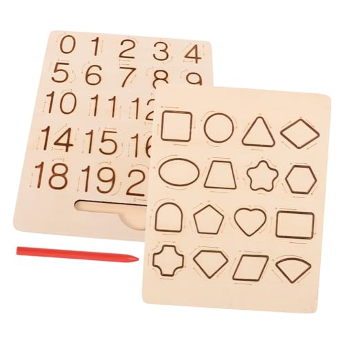 BESTonZON Holz Übungstafel für Vorschulkinder Doppelseitiges Lernspielzeug mit Buchstaben und Zahlen Montessori Pädagogisches Schreibbrett aus Robustem Holz Feinmotorische und Spielerisches BESTonZON Holz Übungstafel für Vorschulkinder Doppelseitiges Lernspielzeug mit Buchstaben und Zahlen Montessori Pädagogisches Schreibbrett aus Robustem Holz Feinmotorische und Spielerisches von BESTonZON