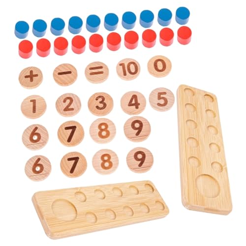 BESTonZON Holz Zählspielzeug für Ab Jahren Robustes Mathe Lernspielzeug Pädagogisches Rechenhilfsmittel Leichtes Handfreundliches Arithmetik für Jungen und Mädchen BESTonZON Holz Zählspielzeug für Ab Jahren Robustes Mathe Lernspielzeug Pädagogisches Rechenhilfsmittel Leichtes Handfreundliches Arithmetik für Jungen und Mädchen von BESTonZON