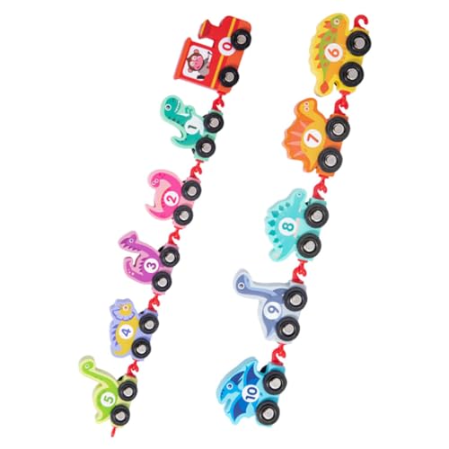 BESTonZON Holzzug Mit Tieren Und Zahlen Für Früherziehung Lernen Und Zählen Dinozug Spielzeug Für Junge Mädchen BESTonZON Holzzug Mit Tieren Und Zahlen Für Früherziehung Lernen Und Zählen Dinozug Spielzeug Für Junge Mädchen von BESTonZON