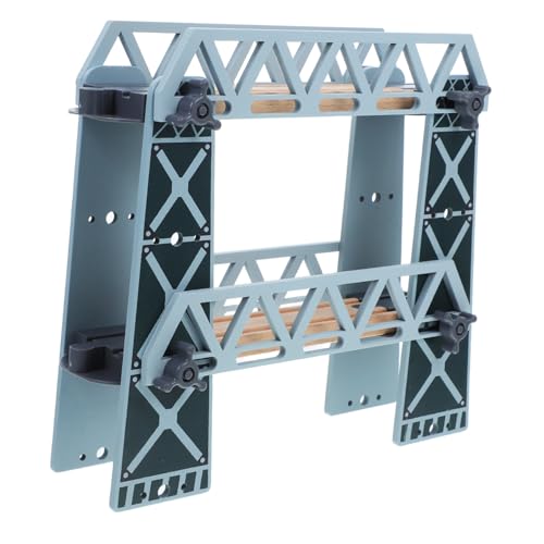 BESTonZON Holzeisenbahn Zubehör Holzbrücke zum Zusammenbauen Abnehmbare zweistöckige Brücke für Kompatibel mit Holz zugstrecken Fördert Kreativität und Motorische Fähigkeiten Vielseitig für BESTonZON Holzeisenbahn Zubehör Holzbrücke zum Zusammenbauen Abnehmbare zweistöckige Brücke für Kompatibel mit Holz zugstrecken Fördert Kreativität und Motorische Fähigkeiten Vielseitig für von BESTonZON