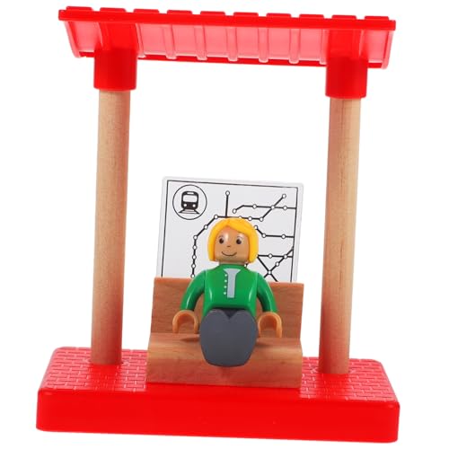 BESTonZON Holzeisenbahn Zubehör Mini Bahnhofsplattform aus Natürlichem Holz Pädagogisches Modellspielzeug für Feinmotorik und Hand Auge Koordination Langlebig und Detailreich Gestaltet BESTonZON Holzeisenbahn Zubehör Mini Bahnhofsplattform aus Natürlichem Holz Pädagogisches Modellspielzeug für Feinmotorik und Hand Auge Koordination Langlebig und Detailreich Gestaltet von BESTonZON