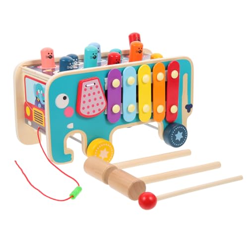 BESTonZON Holzklopfspieltisch mit Hammer Bunte Form Pädagogisches Schlaginstrument Fördert Konzentration und Feinmotorik Geeignet für Kleinkinder Ab Monaten BESTonZON Holzklopfspieltisch mit Hammer Bunte Form Pädagogisches Schlaginstrument Fördert Konzentration und Feinmotorik Geeignet für Kleinkinder Ab Monaten von BESTonZON