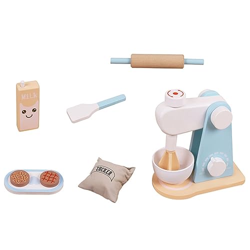 BESTonZON Holzmixer Set Für Rollenspiel Kochsimulation Mit Mixer Ideal Für Die Kindliche Kreativität Und Küchenabenteuer Fördert Fantasievolles Der Kinderküche von BESTonZON