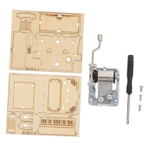 BESTonZON Holzpuzzle DIY Spieluhr Bausatz Klavier aus Premium Holz Stabiles Kindersicheres Musikinstrument Fördert Kreativität und Feinmotorik BESTonZON Holzpuzzle DIY Spieluhr Bausatz Klavier aus Premium Holz Stabiles Kindersicheres Musikinstrument Fördert Kreativität und Feinmotorik von BESTonZON