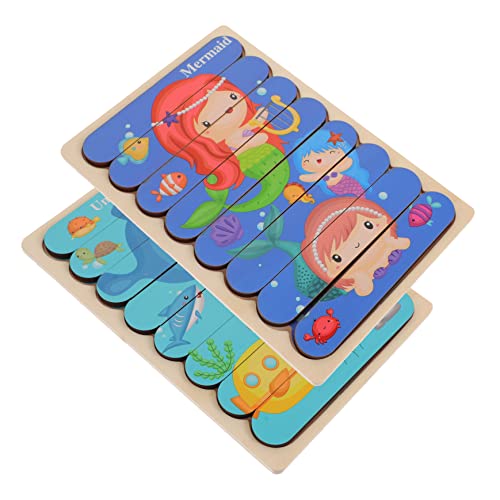 BESTonZON Holzpuzzle Lernspielzeug Cartoon Streifenpuzzle aus Holz Bunte Montessori Früherziehung für Vorschulkinder Fördert Logisches Feinmotorik Handliches Steckspielzeug BESTonZON Holzpuzzle Lernspielzeug Cartoon Streifenpuzzle aus Holz Bunte Montessori Früherziehung für Vorschulkinder Fördert Logisches Feinmotorik Handliches Steckspielzeug von BESTonZON