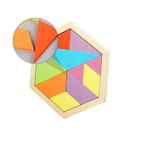 BESTonZON Holzpuzzle Lernspielzeug aus Holz Geometrisches Zehner siebteilspiel mit Wabenmuster Pädagogisches Legespiel für Ab Jahren zur Räumlicher Vorstellungskraft und Kreativität BESTonZON Holzpuzzle Lernspielzeug aus Holz Geometrisches Zehner siebteilspiel mit Wabenmuster Pädagogisches Legespiel für Ab Jahren zur Räumlicher Vorstellungskraft und Kreativität von BESTonZON
