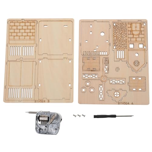 BESTonZON Musik Box Für Junge Mädchen Holz Puzzle Windmühle Spielzeug DIY Spieluhr Hand-Augen-koordination Training Spielzeug Kindergeburtstagsgeschenk Kinderspielzeug BESTonZON Musik Box Für Junge Mädchen Holz Puzzle Windmühle Spielzeug DIY Spieluhr Hand-Augen-koordination Training Spielzeug Kindergeburtstagsgeschenk Kinderspielzeug von BESTonZON