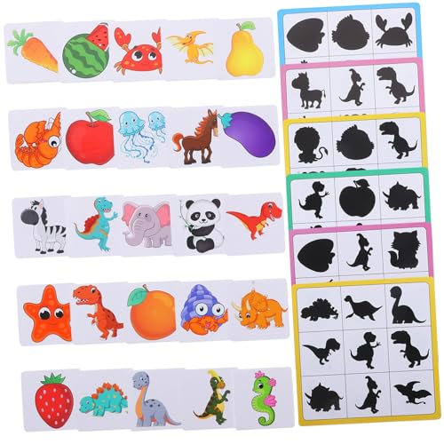 BESTonZON Holzpuzzle Schatten Zuordnungsspielzeug Hand Auge koordination Lernspielzeug Pädagogisches Puzzle Sicher und Langlebig für Vorschulkinder BESTonZON Holzpuzzle Schatten Zuordnungsspielzeug Hand Auge koordination Lernspielzeug Pädagogisches Puzzle Sicher und Langlebig für Vorschulkinder von BESTonZON