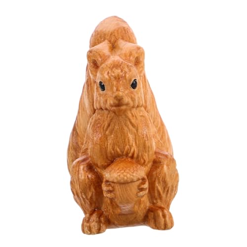 BESTonZON Holzschneide Heimdekoration Babyzubehör Künstlicher Baumschmuck Indoor-Hamster Hamster in Der Grundfarbe Mini-Werkzeuge Haustier Hamster Desktop-papagei Hölzern Light Brown von BESTonZON