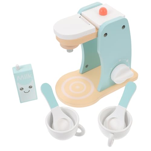 BESTonZON Holzspielzeug Kaffeemaschine Spielset Imitation Espressomaschine Zubehör Kinderspielküche Rollenspiel Junge Mädchen Pädagogisches Küchenspielzeug Holz Kinderküche BESTonZON Holzspielzeug Kaffeemaschine Spielset Imitation Espressomaschine Zubehör Kinderspielküche Rollenspiel Junge Mädchen Pädagogisches Küchenspielzeug Holz Kinderküche von BESTonZON