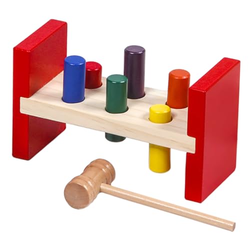 BESTonZON Holzspielzeug Tapping mit Hammer Buntes Pädagogisches Percussion zur Farb Koordinationsförderung Motorisches Lernspiel für Kleinkinder Ab Jahr BESTonZON Holzspielzeug Tapping mit Hammer Buntes Pädagogisches Percussion zur Farb Koordinationsförderung Motorisches Lernspiel für Kleinkinder Ab Jahr von BESTonZON