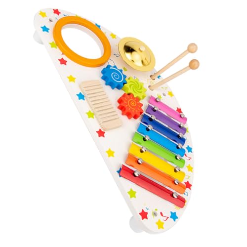 BESTonZON Holzspielzeug Xylophon Set Für Kleinkinder Musikinstrumente Für Babys Ideal Für Musikalische Früherziehung Fördert Die Motorik Und Kreativität Geeignet Für Jungen Und ädchen von BESTonZON