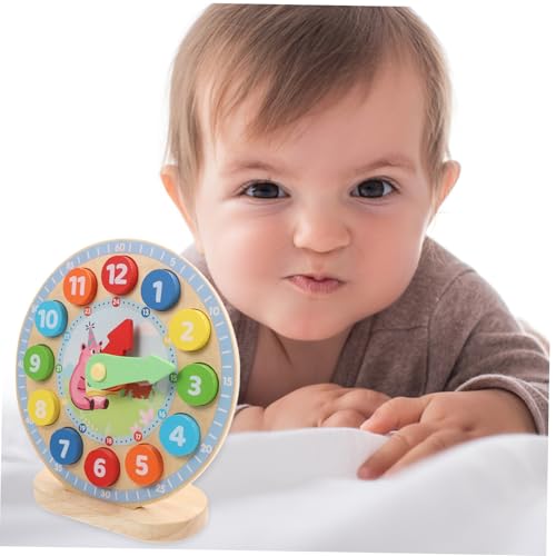 BESTonZON Holzuhr Lernspielzeug Uhrzeit Zahlen Erkennen Pädagogisch Fördert Denkvermögen Hand Auge koordination Kreatives Lernen Für Jungen Mädchen Vorschule BESTonZON Holzuhr Lernspielzeug Uhrzeit Zahlen Erkennen Pädagogisch Fördert Denkvermögen Hand Auge koordination Kreatives Lernen Für Jungen Mädchen Vorschule von BESTonZON