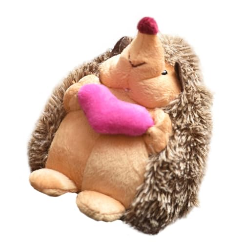 BESTonZON Igel Puppe weiches schrullig Cartoon-Kamera Geburtstagsgeschenk Funky Cool Igel Stofftiere gefülltes Igelspielzeug gefüllte Puppe in Igelform PP Baumwolle Brown von BESTonZON