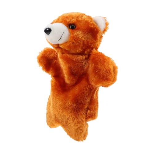 BESTonZON Interaktive Teddybär Handpuppe üsch Tierhandpuppe Für Ideal Für Rollenspiele Und Geschichtenerzählen Weiches Material üßer Gelber Bär Perfektes Für von BESTonZON