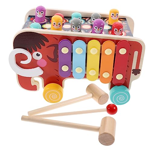 BESTonZON Babyspielzeug 1 Set Aus Holz Hämmern Spielzeug Pädagogisches Hämmern Spielzeug für Kognitives Spielzeug von BESTonZON