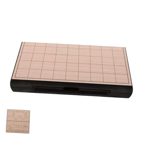 BESTonZON Japanisches Schach Magnetische Dame Brettspiel Klappschachspiel Reisebrettspiele Magnetisches Schachbrett Schachbrett Schachbrett Holz Reise Spiel von BESTonZON