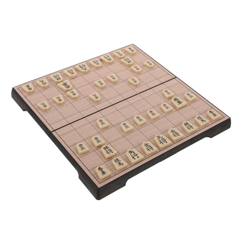 BESTonZON Japanisches Schach Reise-brettspiele Faltschachspiel Magnetisches Dame-brettspiel Reise- -Spiel Schachbrett Aus Holz P.s von BESTonZON