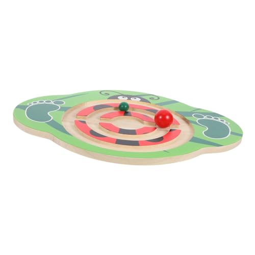 BESTonZON Kinder Balance Board Spielzeug Outdoor Spielset Balance Teller Schaukelwippe Balancierspielzeug Wackelbrett Für Sensorische Raumausrüstung Balancierbrett Spielzeug Holz von BESTonZON