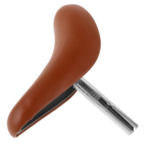 BESTonZON Hellbrauner Sattel für Jungen und Mädchen Extra Weiches Kissen Universeller Fahrradsitz für Jungen und Mädchen und Rollersitz von BESTonZON