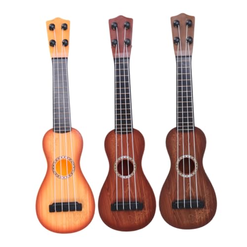 BESTonZON Kindergitarre Ukulele aus Holz Kleine Authentisches Design mit Vier Saiten Langlebig Pädagogisches Musikinstrument für Mädchen und Jungen Lernspielzeug BESTonZON Kindergitarre Ukulele aus Holz Kleine Authentisches Design mit Vier Saiten Langlebig Pädagogisches Musikinstrument für Mädchen und Jungen Lernspielzeug von BESTonZON