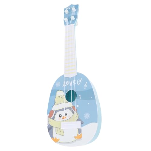 BESTonZON Kinderspielzeuggitarre Cartoon Kaninchen Ukulele Hasenspielzeug Für Kinder Ukulele Klassisches Instrument Musikspielzeug Für Kinder Kinder Ukulele Cartoon Pinguin von BESTonZON