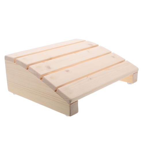 BESTonZON Klavierhocker Für Tritthocker Für Die Küche Kleinkindhocker Für Die Küche Badezimmer-tritthocker Für Kleinkinder Hocker Aus Holz Fußhocker Für Gitarre Hölzern Beige von BESTonZON