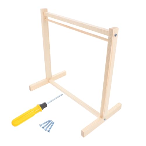 BESTonZON Kleiderständer für Puppen Holz Puppenkleiderbügel mit Stabilem für Puppenhaus Zubehör Fördert Kreativität und Bietet Perfekten Kleiderdisplay BESTonZON Kleiderständer für Puppen Holz Puppenkleiderbügel mit Stabilem für Puppenhaus Zubehör Fördert Kreativität und Bietet Perfekten Kleiderdisplay von BESTonZON