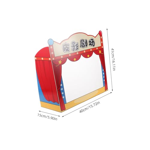 BESTonZON Kleine Puppentheaterbühne für Kindergarten Kindgerechte Schattenpuppenbühne Traditionelles Storytelling mit Interaktiven Theaterrequisiten Realistisches Design für Spielerisches BESTonZON Kleine Puppentheaterbühne für Kindergarten Kindgerechte Schattenpuppenbühne Traditionelles Storytelling mit Interaktiven Theaterrequisiten Realistisches Design für Spielerisches von BESTonZON