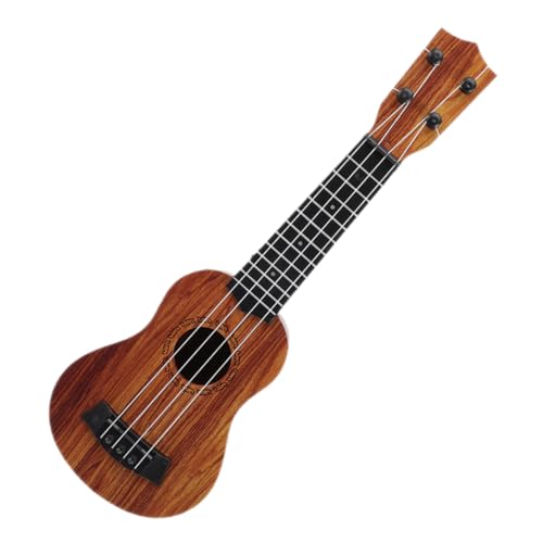 BESTonZON Kleine Ukulele Für Holzspielzeug Lerninstrument Für Kleinkinder Simulierende Ukulele Ideales Musikspielzeug Für Jungen Und ädchen Perfektes Für Anfänger von BESTonZON