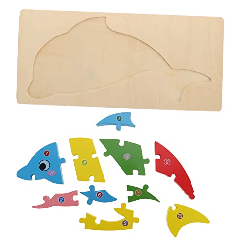 BESTonZON Kognitive Dreidimensionale Puzzle Kinderpuzzle Für Kleinkinder Kleinkinderpuzzle Kinderspielzeug Das Tier Kinderpuzzle Gebäude Für Kleinkinder 3D Puzzle Holz von BESTonZON