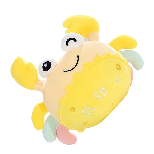 BESTonZON Krabbenpuppe Dekokissen Fürs Bett Mini Plüschtiere Kuscheltiere Für Babys Mini Babypuppen Puppe Kuscheltiere Für Puppen Für Gelbes Plüsch von BESTonZON