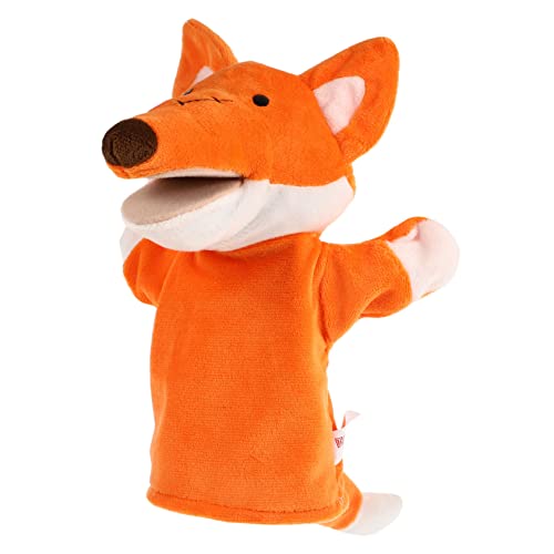 BESTonZON Krähe Handpuppe interaktives Puppen Children Toys spielsachen Puppentheater für Plüsch-Handpuppe Fuchs Fingerpuppe Tierkopf-Fingerspielzeug Orange von BESTonZON