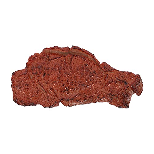 BESTonZON Künstliche Steak Gefälschte Lebensmittel Modell Braten Rindfleisch Ornamente Steak Foto Prop Kunststoff Küche Spielzeug für Pretend Spielen Hintergrund Display von BESTonZON