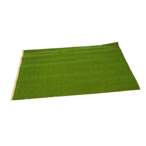 BESTonZON Kunstrasen Künstliche Grasmatten Modellbau Gras Mini Rasenfläche Bastelmaterial Gras Outdoor-Teppiche künstliche Grasdekoration künstliches Gras zum Basteln Plastik Light Green von BESTonZON