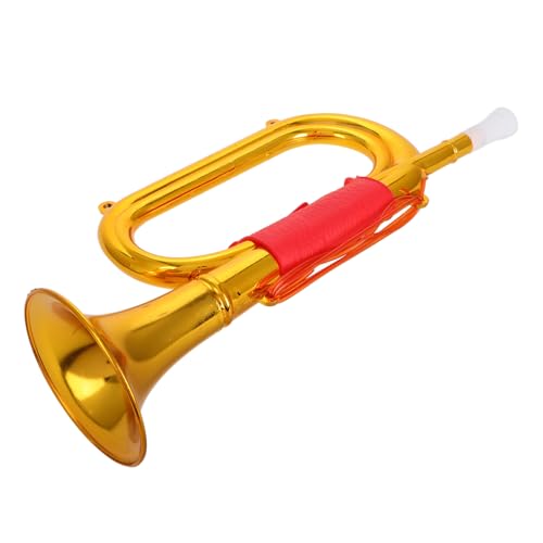 BESTonZON Kunststoff Trompete für Goldene Requisite für Bühnenaufführungen Musikinstrument für Rollenspiele für Jungen BESTonZON Kunststoff Trompete für Goldene Requisite für Bühnenaufführungen Musikinstrument für Rollenspiele für Jungen von BESTonZON