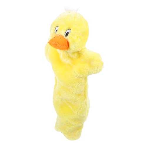 BESTonZON Kuschelige Enten Handpuppe Für Interaktives Geschichtenerzählen üsch Tier Handpuppe Perfektes Für Und Kreative Spielstunden von BESTonZON