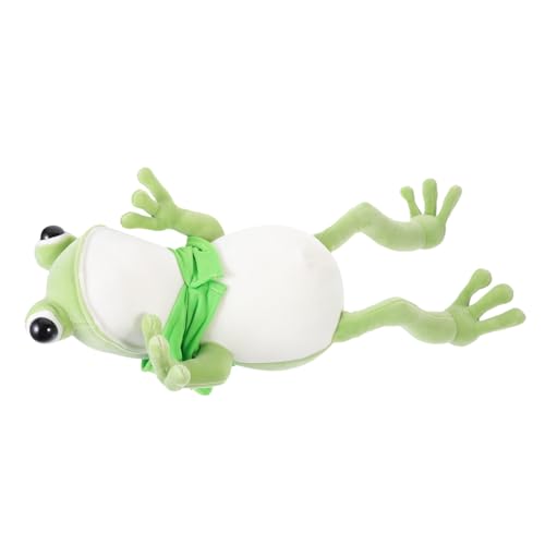 BESTonZON Kuschelige Frosch üschpuppe üßes Grünes Frosch üschfigur Für Kinderzimmer Dekoration Ideales Für Babys Und Kleinkinder von BESTonZON